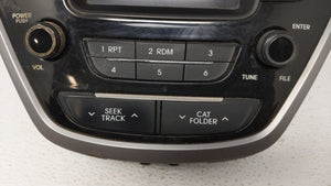 2013 Hyundai Elantra Radio AM FM Cd Player Receiver Replacement P/N:96170-3X165RA5 Fits OEM Used Auto Parts - Oemusedautoparts1.com