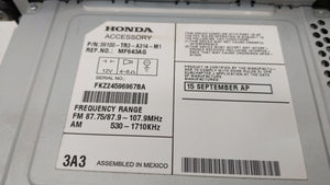 2013-2015 Honda Civic Radio AM FM Cd Player Receiver Replacement P/N:39100-TR3-A314-M1 39100-TS8-L314-M1 Fits 2013 2014 2015 OEM Used Auto Parts - Oemusedautoparts1.com