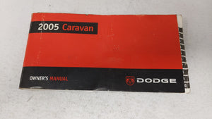 2005 Dodge Caravan Owners Manual Book Guide OEM Used Auto Parts - Oemusedautoparts1.com