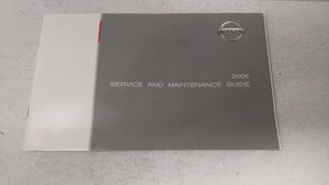 2005 Nissan Altima Owners Manual Book Guide OEM Used Auto Parts - Oemusedautoparts1.com