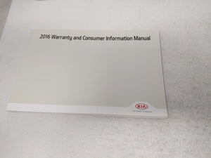 2016 Kia Optima Owners Manual Book Guide OEM Used Auto Parts - Oemusedautoparts1.com