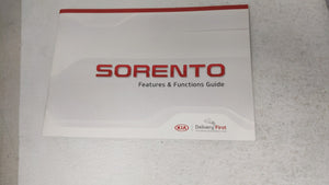 2016 Kia Sorento Owners Manual Book Guide OEM Used Auto Parts - Oemusedautoparts1.com