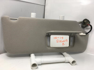 2012 Toyota Sienna Sun Visor Shade Replacement Passenger Right Mirror Fits 2011 2013 2014 OEM Used Auto Parts - Oemusedautoparts1.com