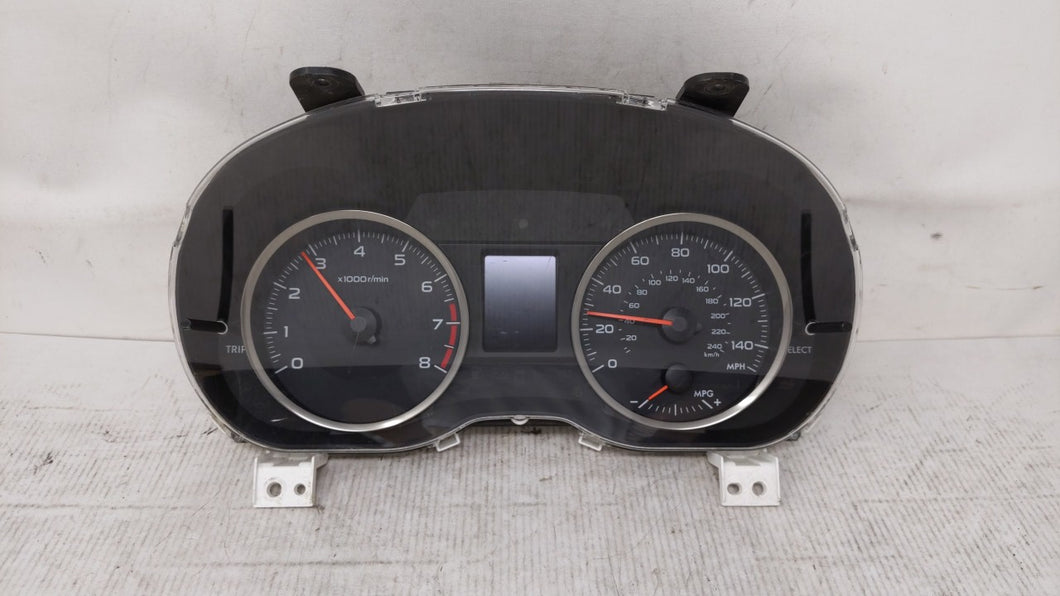 2015 Subaru Impreza Instrument Cluster Speedometer Gauges P/N:85004FJ160 85013FJ620 Fits OEM Used Auto Parts - Oemusedautoparts1.com