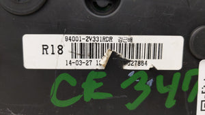 2012-2015 Hyundai Veloster Instrument Cluster Speedometer Gauges P/N:94011-2V330PD5 94001-2V330 Fits 2012 2013 2014 2015 OEM Used Auto Parts - Oemusedautoparts1.com