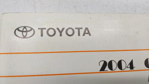 2004 Toyota Camry Owners Manual Book Guide OEM Used Auto Parts - Oemusedautoparts1.com