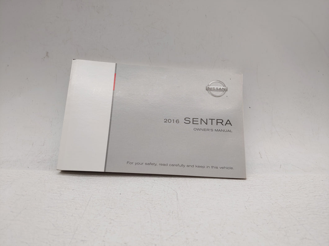 2016 Nissan Sentra Owners Manual Book Guide OEM Used Auto Parts - Oemusedautoparts1.com