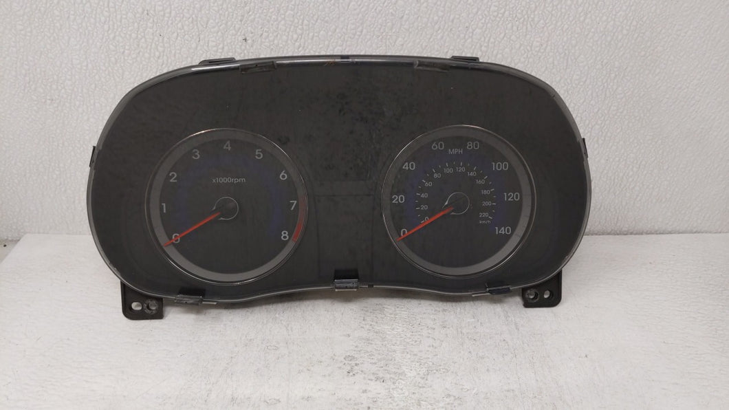 2012-2013 Hyundai Accent Instrument Cluster Speedometer Gauges P/N:94001-1R000 94001-1R020 Fits 2012 2013 OEM Used Auto Parts - Oemusedautoparts1.com