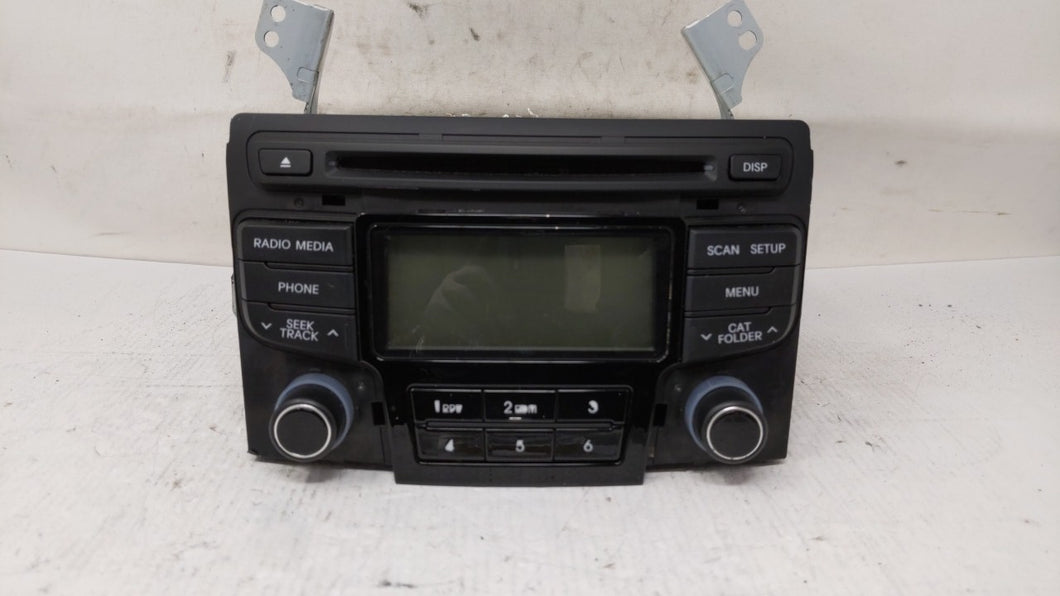 2012-2015 Hyundai Sonata Radio AM FM Cd Player Receiver Replacement P/N:96180-3Q600 96180-3Q700 Fits 2012 2013 2014 2015 OEM Used Auto Parts - Oemusedautoparts1.com