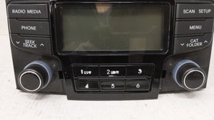 2012-2015 Hyundai Sonata Radio AM FM Cd Player Receiver Replacement P/N:96180-3Q600 96180-3Q700 Fits 2012 2013 2014 2015 OEM Used Auto Parts - Oemusedautoparts1.com