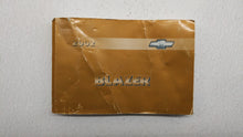 2002 Chevrolet Blazer Owners Manual Book Guide OEM Used Auto Parts - Oemusedautoparts1.com