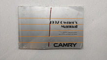 1992 Toyota Camry Owners Manual Book Guide OEM Used Auto Parts - Oemusedautoparts1.com