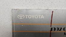 1992 Toyota Camry Owners Manual Book Guide OEM Used Auto Parts - Oemusedautoparts1.com