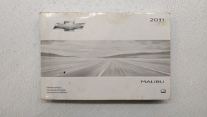 2011 Chevrolet Malibu Owners Manual Book Guide P/N:20786885 A OEM Used Auto Parts - Oemusedautoparts1.com