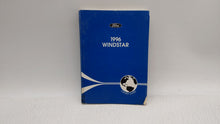 1996 Ford Windstar Owners Manual Book Guide OEM Used Auto Parts - Oemusedautoparts1.com