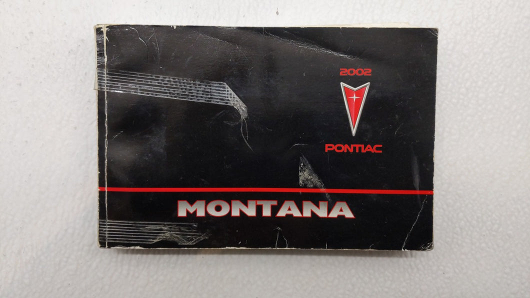 2002 Pontiac Montana Owners Manual Book Guide OEM Used Auto Parts - Oemusedautoparts1.com