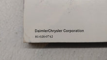 2007 Chrysler Pacifica Owners Manual Book Guide OEM Used Auto Parts - Oemusedautoparts1.com