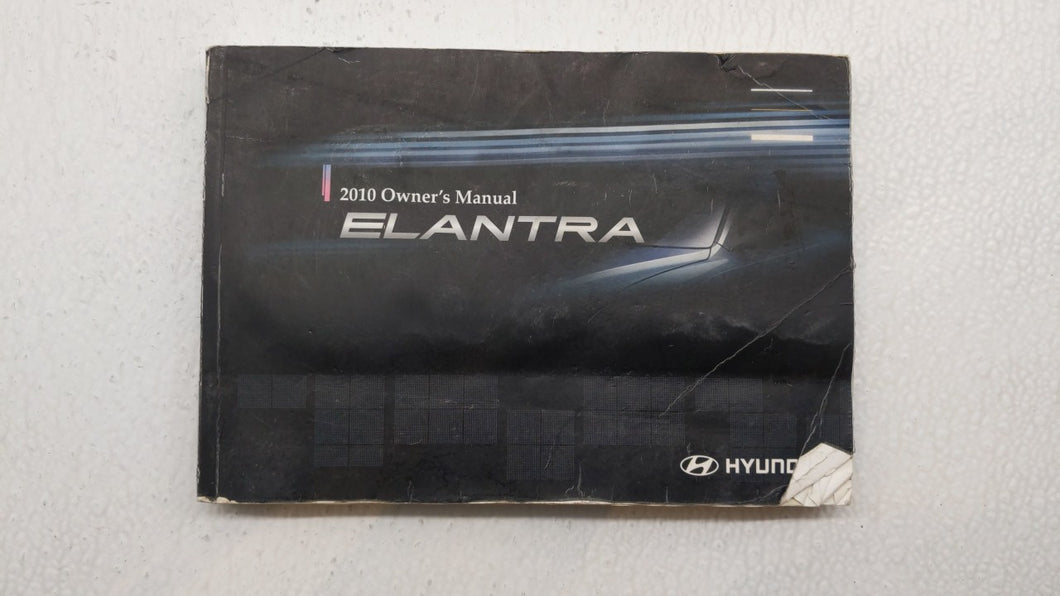 2010 Hyundai Elantra Owners Manual Book Guide OEM Used Auto Parts - Oemusedautoparts1.com