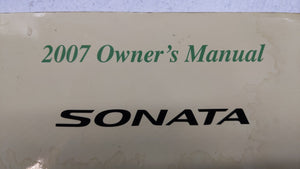 2007 Hyundai Sonata Owners Manual Book Guide OEM Used Auto Parts - Oemusedautoparts1.com