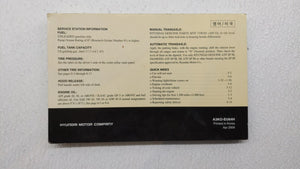 2007 Hyundai Sonata Owners Manual Book Guide OEM Used Auto Parts - Oemusedautoparts1.com