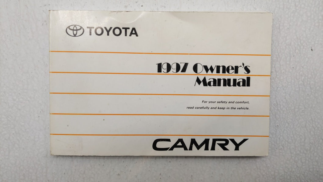1997 Toyota Camry Owners Manual Book Guide OEM Used Auto Parts - Oemusedautoparts1.com