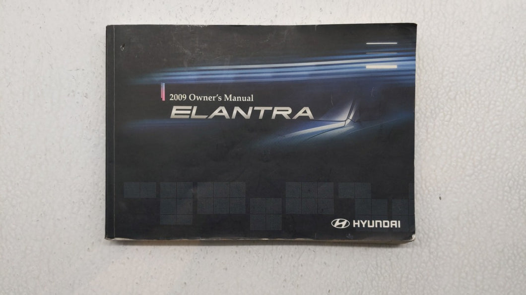 2009 Hyundai Elantra Owners Manual Book Guide P/N:A2HO-EU8NE OEM Used Auto Parts - Oemusedautoparts1.com