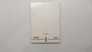 1999 Lincoln Continental Owners Manual Book Guide P/N:XF3J-19A321-AA OEM Used Auto Parts - Oemusedautoparts1.com