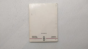 1999 Lincoln Continental Owners Manual Book Guide P/N:XF3J-19A321-AA OEM Used Auto Parts - Oemusedautoparts1.com