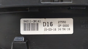 2009-2011 Hyundai Genesis Instrument Cluster Speedometer Gauges P/N:94011-3M141 Fits 2009 2010 2011 OEM Used Auto Parts - Oemusedautoparts1.com