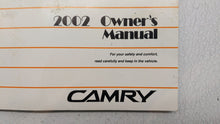 2002 Toyota Camry Owners Manual Book Guide P/N:01999-33544 OEM Used Auto Parts - Oemusedautoparts1.com