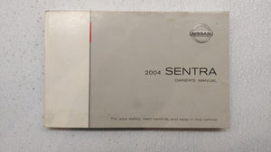 2004 Nissan Sentra Owners Manual Book Guide P/N:OM4E-0B15U0 OEM Used Auto Parts - Oemusedautoparts1.com