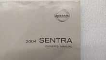 2004 Nissan Sentra Owners Manual Book Guide P/N:OM4E-0B15U0 OEM Used Auto Parts - Oemusedautoparts1.com