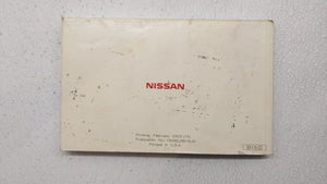 2004 Nissan Sentra Owners Manual Book Guide P/N:OM4E-0B15U0 OEM Used Auto Parts - Oemusedautoparts1.com