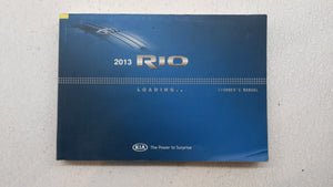 2013 Kia Rio Owners Manual Book Guide P/N:A1WO-EU2DH OEM Used Auto Parts - Oemusedautoparts1.com