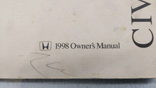 1998 Honda Civic Owners Manual Book Guide P/N:00X31-S01-6203 OEM Used Auto Parts - Oemusedautoparts1.com