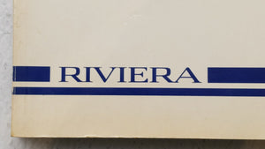 1996 Buick Riviera Owners Manual Book Guide OEM Used Auto Parts - Oemusedautoparts1.com