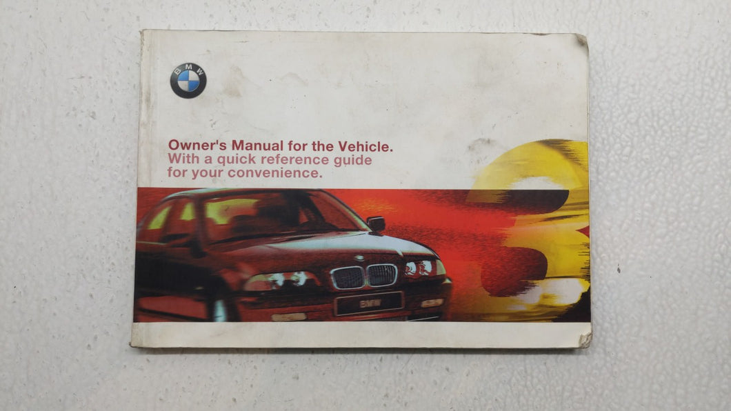 2000 Bmw 323i Owners Manual Book Guide OEM Used Auto Parts - Oemusedautoparts1.com