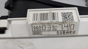 2012-2013 Subaru Forester Instrument Cluster Speedometer Gauges P/N:85003SC74 85003SC740 Fits 2012 2013 OEM Used Auto Parts - Oemusedautoparts1.com