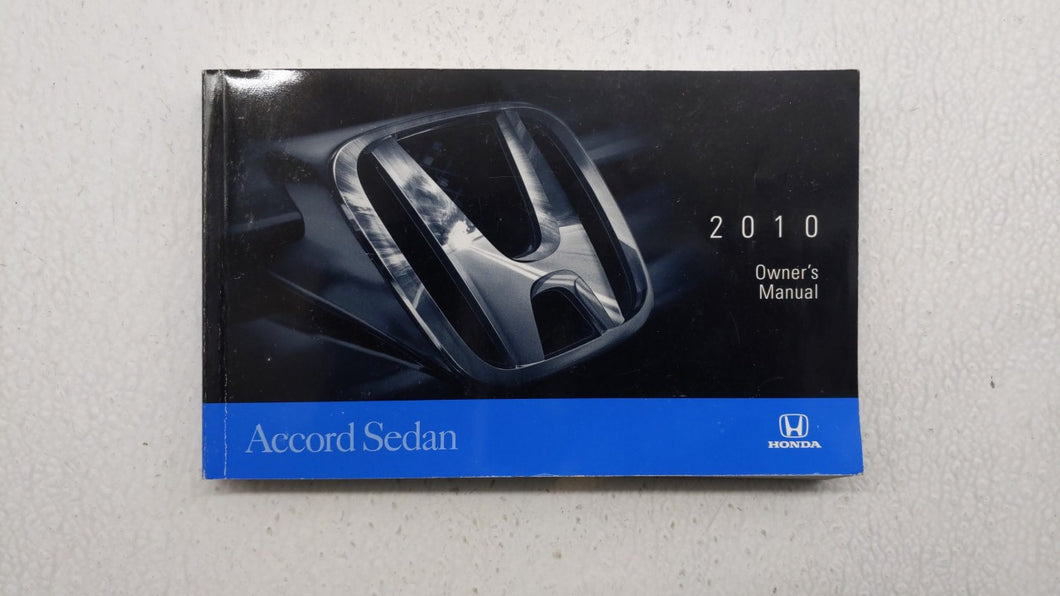 2010 Honda Accord Owners Manual Book Guide P/N:00X31-TA5-6201 OEM Used Auto Parts - Oemusedautoparts1.com