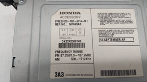 2013-2015 Honda Civic Radio AM FM Cd Player Receiver Replacement P/N:39100-TR3-A314-M1 39100-TS8-L314-M1 Fits 2013 2014 2015 OEM Used Auto Parts - Oemusedautoparts1.com