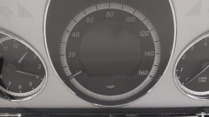 2010-2011 Mercedes-Benz E550 Instrument Cluster Speedometer Gauges P/N:A2129005004 212 900 50 04 Fits 2010 2011 OEM Used Auto Parts - Oemusedautoparts1.com