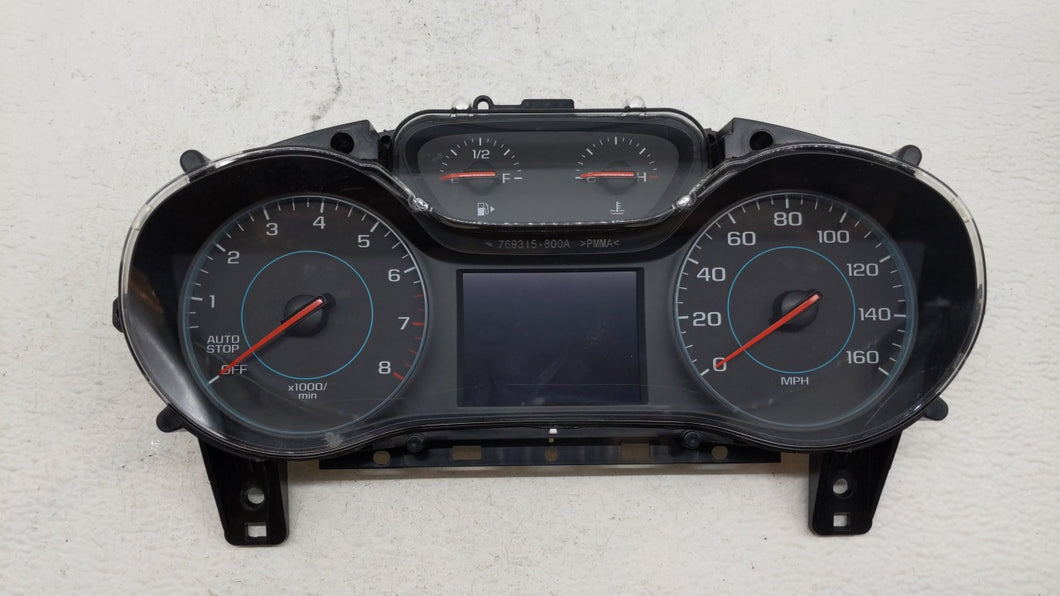 2018 Chevrolet Cruze Instrument Cluster Speedometer Gauges P/N:39084636 42668707 Fits OEM Used Auto Parts - Oemusedautoparts1.com