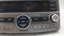 2010-2012 Subaru Legacy Radio AM FM Cd Player Receiver Replacement P/N:86201AJ60A Fits 2010 2011 2012 OEM Used Auto Parts - Oemusedautoparts1.com