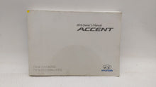 2016 Hyundai Accent Owners Manual Book Guide P/N:G1R0-EU55A OEM Used Auto Parts - Oemusedautoparts1.com