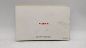 2004 Nissan Murano Owners Manual Book Guide OEM Used Auto Parts - Oemusedautoparts1.com