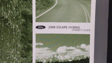 2008 Ford Escape Owners Manual Book Guide P/N:8M6J-19A321-AA OEM Used Auto Parts - Oemusedautoparts1.com