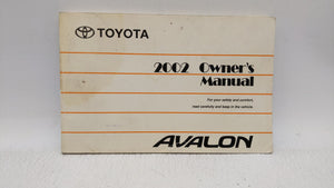 2002 Toyota Avalon Owners Manual Book Guide P/N:01999-22493 OEM Used Auto Parts - Oemusedautoparts1.com