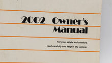 2002 Toyota Avalon Owners Manual Book Guide P/N:01999-22493 OEM Used Auto Parts - Oemusedautoparts1.com