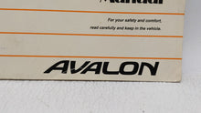 2002 Toyota Avalon Owners Manual Book Guide P/N:01999-22493 OEM Used Auto Parts - Oemusedautoparts1.com