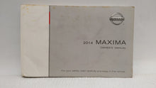 2014 Nissan Maxima Owners Manual Book Guide OEM Used Auto Parts - Oemusedautoparts1.com